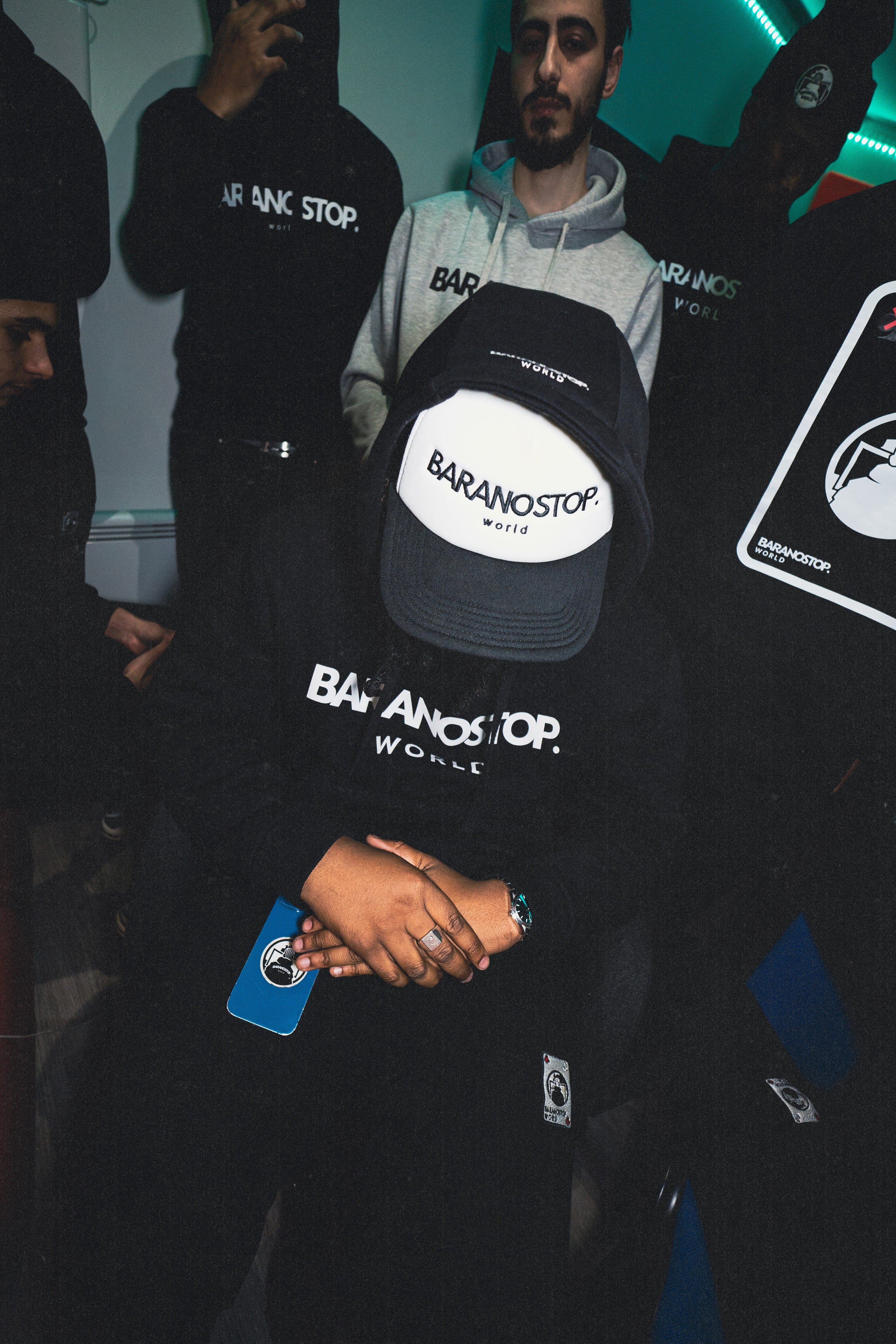 Casquette Trucker Mousse Baranostop Basic Black/White