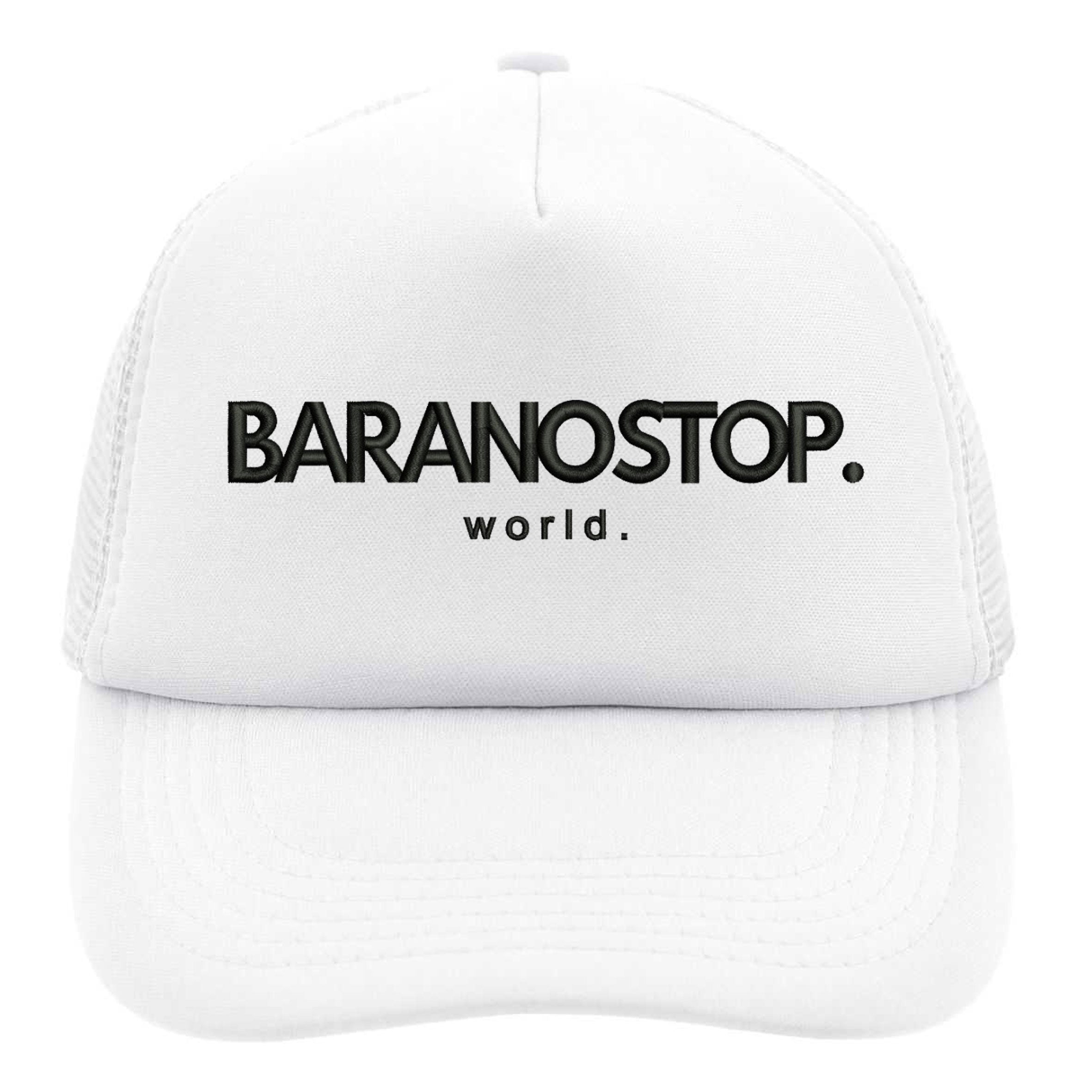 Casquette Trucker Mousse Baranostop Basic White/Black