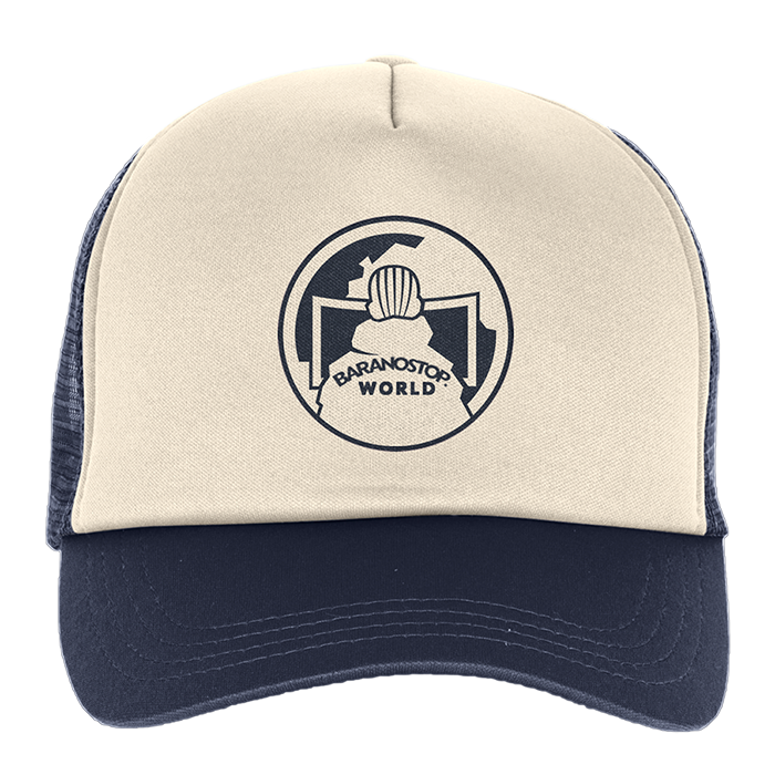 Casquette Trucker Mousse Baranostop Logo Nevy/White