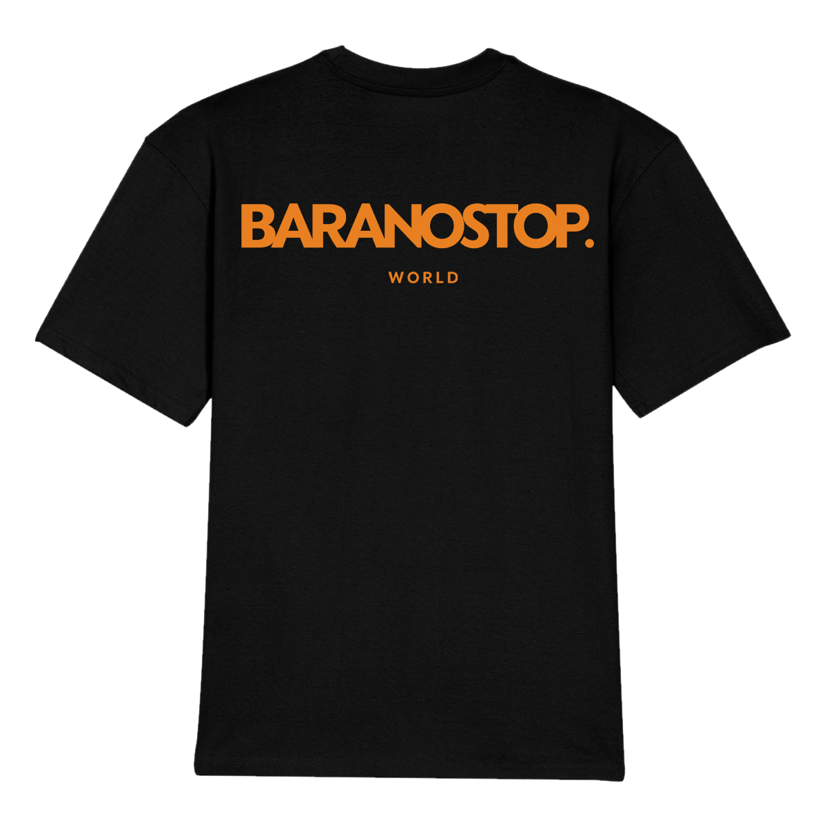 T-shirt Oversize B. Black/Orange