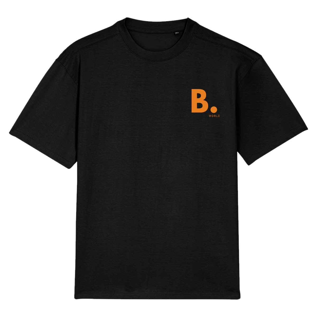 T-shirt Oversize B. Black/Orange