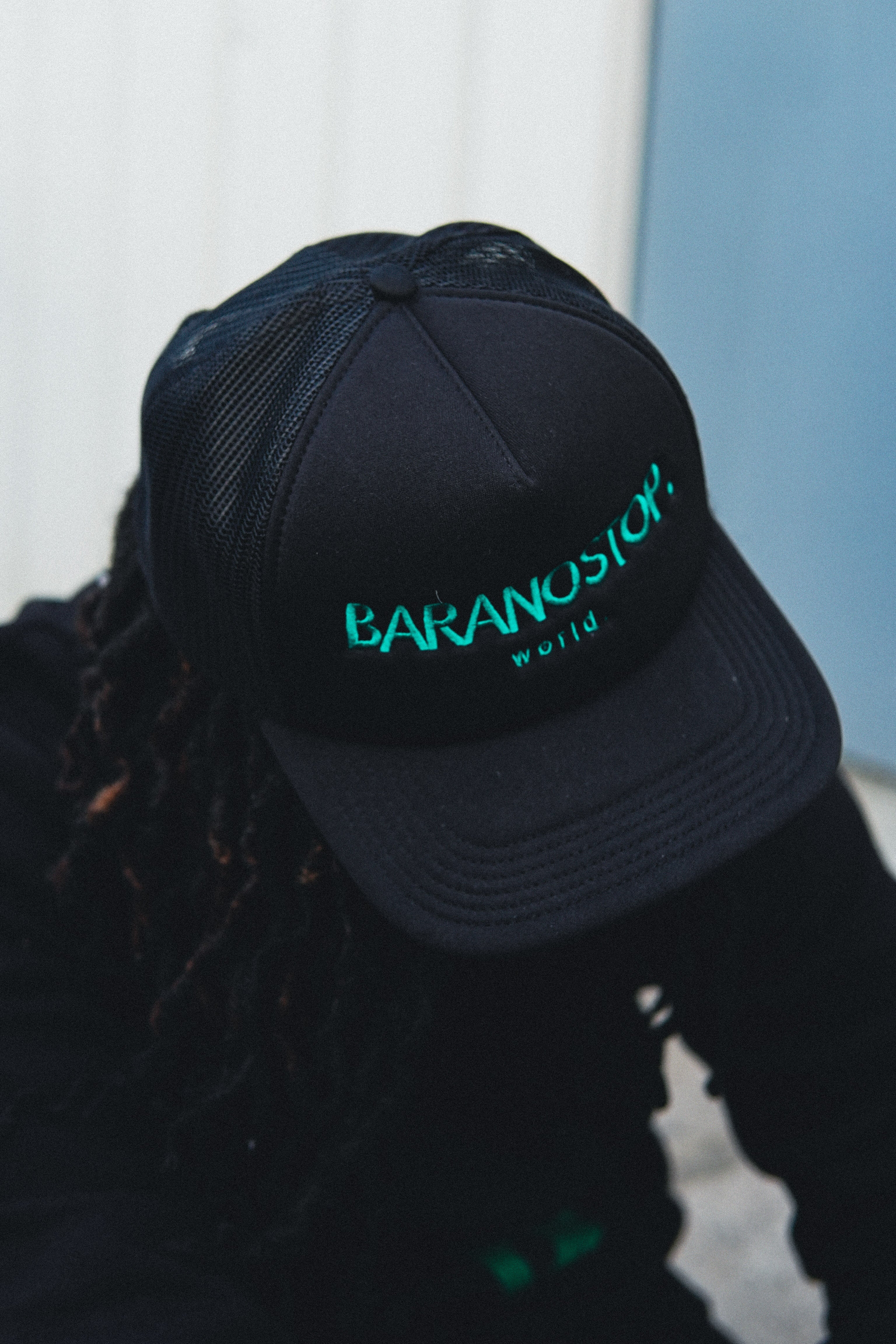 Casquette trucker Mousse Baranostop basic Black/Green