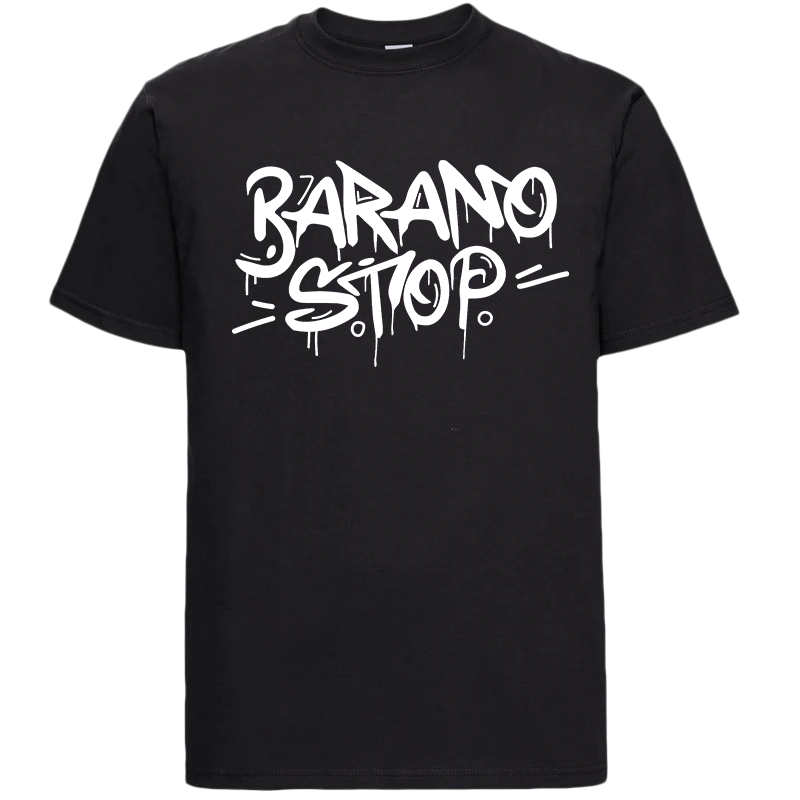 T-shirt baranostop tag