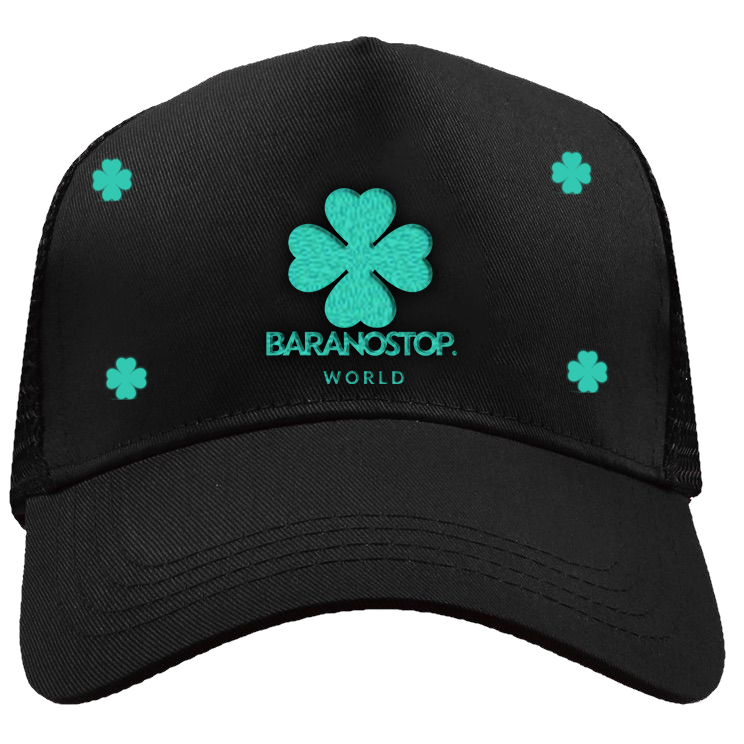 Cap Leaves Black/Sky Blue