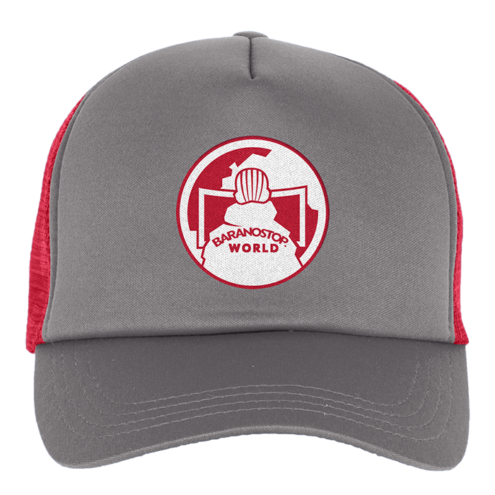 Casquette Trucker Mousse Baranostop Logo Grey/Red